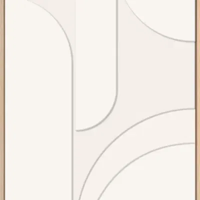 3D wanddecoratie Japandi 50x70cm creme 1