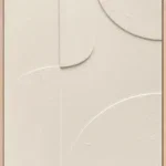 3D wanddecoratie Japandi 50x70cm creme 2