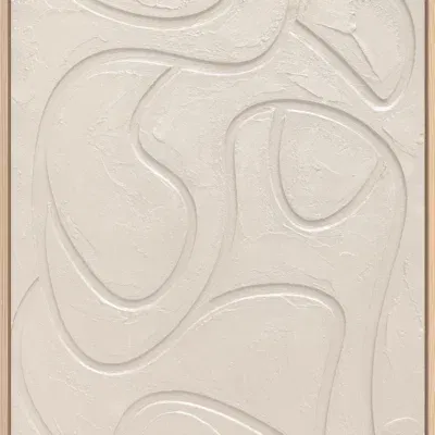 3D wanddecoratie Japandi 50x70cm creme 5