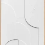 3D wanddecoratie Japandi 50x70cm wit 2