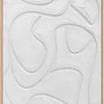 3D wanddecoratie Japandi 50x70cm wit 5