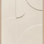 3D wanddecoratie Japandi 70x100cm creme 2