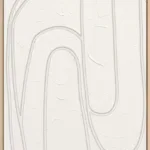 3D wanddecoratie Japandi 70x100cm creme 4