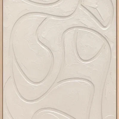 3D wanddecoratie Japandi 70x100cm creme 5