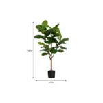 Kunstplant Ficus Groen - 150 cm - Afbeelding 2