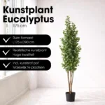 Kunstplant Eucalyptusboom Groen - Afbeelding 6