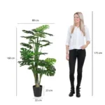 Kunstplant Monstera Groen - 160 cm - Afbeelding 2