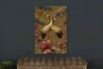 Glasschilderij 80x120cm Reigers 1