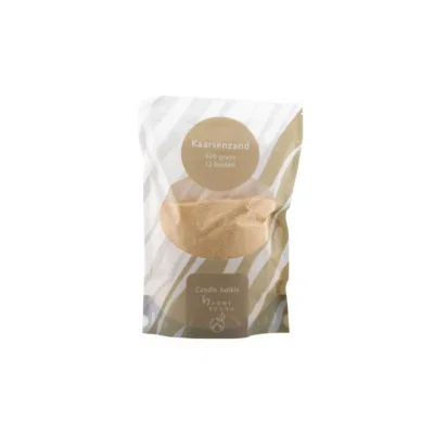 Kaarsenzand beige zand incl 12 lonten - 500 gr