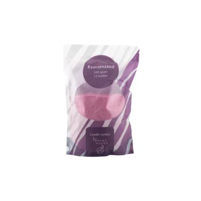 Kaarsenzand lila paars incl 12 lonten - 500 gr