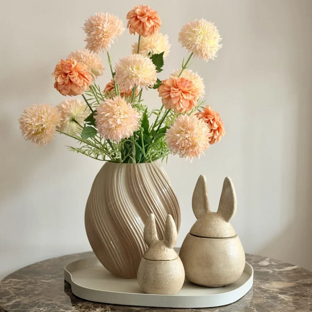 Salon tafel decoratie set Voorjaar Bunny