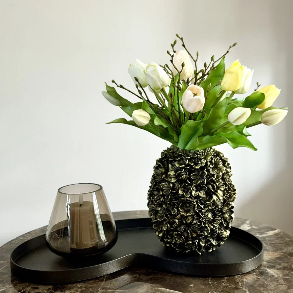 Salon tafel decoratie set chique brons
