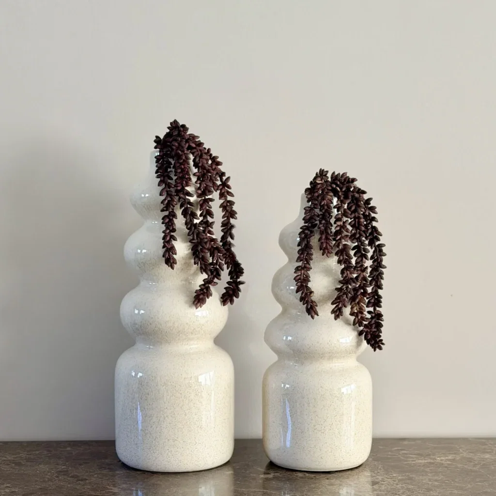 Vensterbank decoratie set beige bruin
