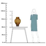 Vaas - Kasai cognac | Vase the World - Afbeelding 5