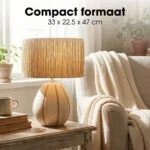 Tafellamp Denton Beige - Afbeelding 7
