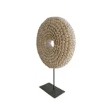 Schelpen Decoratie op Standaard Ø25xH36 cm – Kauri - Afbeelding 2