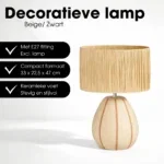 Tafellamp Denton Beige - Afbeelding 6