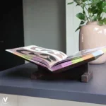 Boekenstandaard - Wiggins walnut - Afbeelding 2