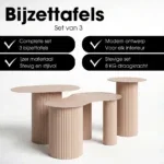 Bijzettafel Lux Lichtbruin - Afbeelding 7