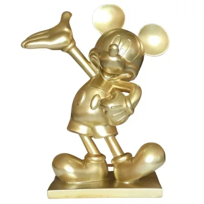 Beeld Disney Mickey Mouse goud - 45 cm