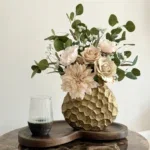 Complete salon tafel decoratie set Hotel Chique Walnoot