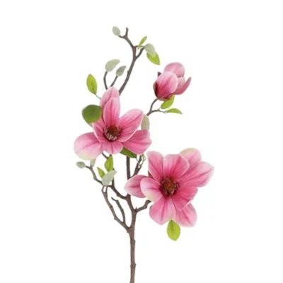 Countryfield kunstbloemen Magnolia roze - 75CM