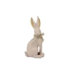 Haas paasdecoratie S Beige/Licht Roze - 18,5 cm
