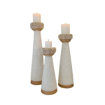 Kandelaar Bali kralen & Schelpen - 3 maten