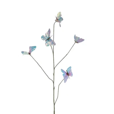 Kunst vlinder tak Holografic - 110 cm