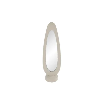 Organische Spiegel L Beige Metaal - 15x11x49cm