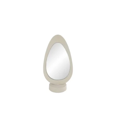 Organische Spiegel S Beige Metaal - 18x11x35cm