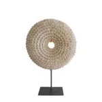 Schelpen Decoratie op Standaard Ø25xH36 cm – Kauri