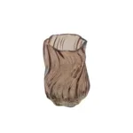 Theelicht Esli S bruin - 8x8x10,5CM