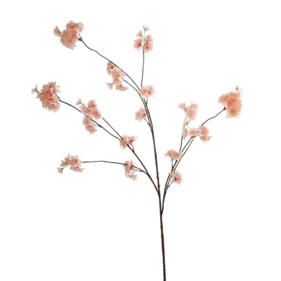 Zijden bloesemtak prunus malaga spray licht roze 126 cm