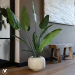 Plantenpot - Phuket glossy beige marble - Afbeelding 2
