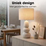 Tafellamp Menko Crème - Afbeelding 7