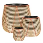 Bloempot buiten Cancun Beige