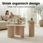 Bijzettafel Lux Lichtbruin - Afbeelding 8