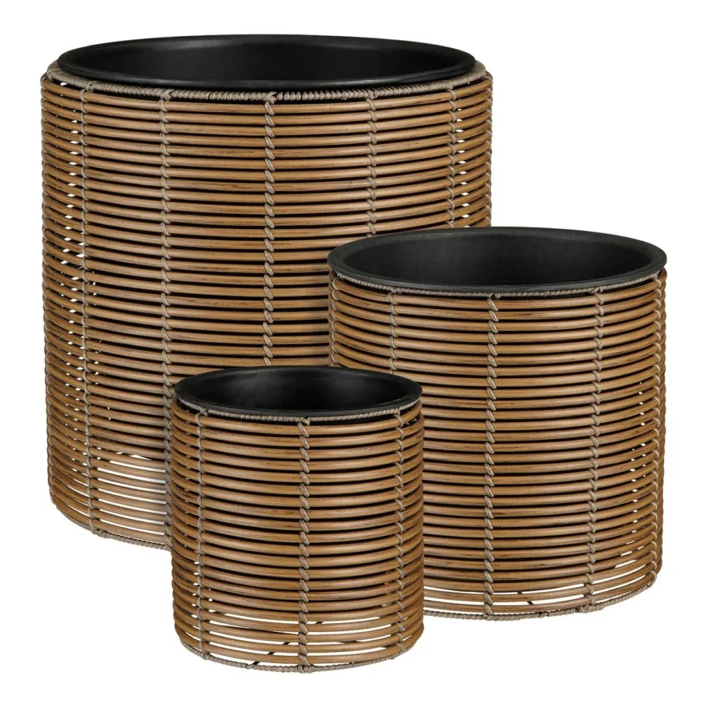 Bloempot buiten Cesena Lichtbruin