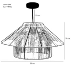 Hanglamp Elsa Lichtbruin - Afbeelding 2