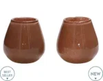 Kaarshouder Tasman Elite XS brown Ø12,5 x H11,5 cm 2 stuks