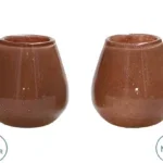 Kaarshouder Tasman Elite XS brown Ø12,5 x H11,5 cm 2 stuks