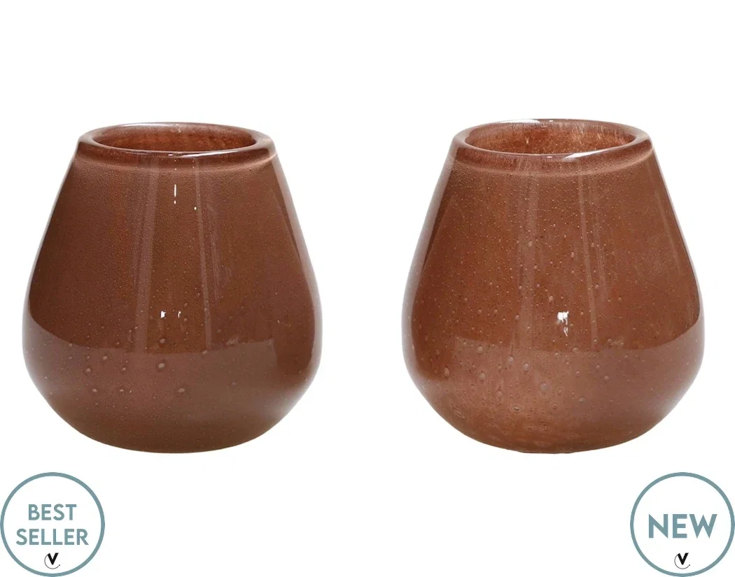 Kaarshouder Tasman Elite XS brown Ø12,5 x H11,5 cm 2 stuks Kaarshouder Tasman Elite XS brown Ø12,5 x H11,5 cm 2 stuks