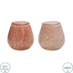 Kaarshouder Tasman Elite XS pink Ø12,5 x H11,5 cm 2 stuks