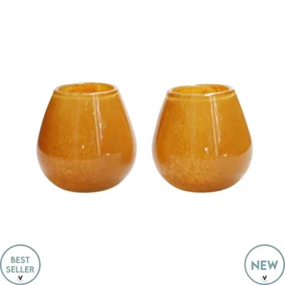 Kaarshouder Tasman Elite XS yellow Ø12,5 x H11,5 cm 2 stuks