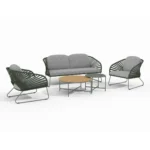 Novella Loungeset - incl Grijs/Groene kussens