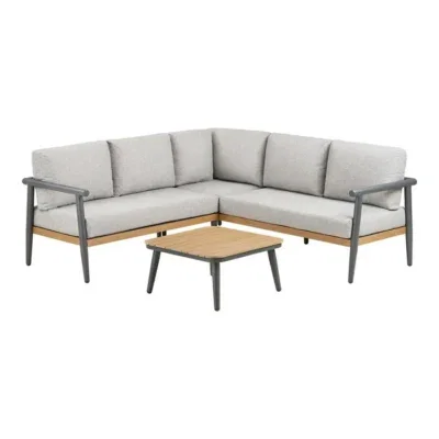 Tuin Comillas Hoeklounge set - incl. kussens antracietgrijs