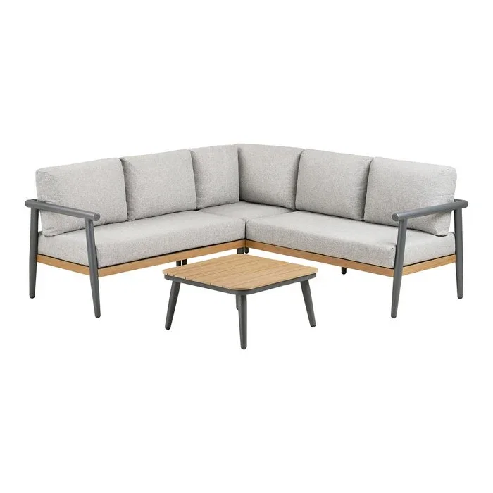 Tuin Comillas Hoeklounge set - incl. kussens antracietgrijs