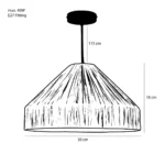 Hanglamp Elisa Lichtbruin - Afbeelding 2
