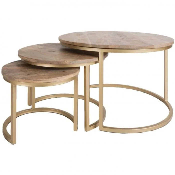 1e2351c8-9c14-437d-a4ff-17b6c9229ef0_1200x1200_fill.webp Salontafel Bart Goud - Set van 3 - Afbeelding 1